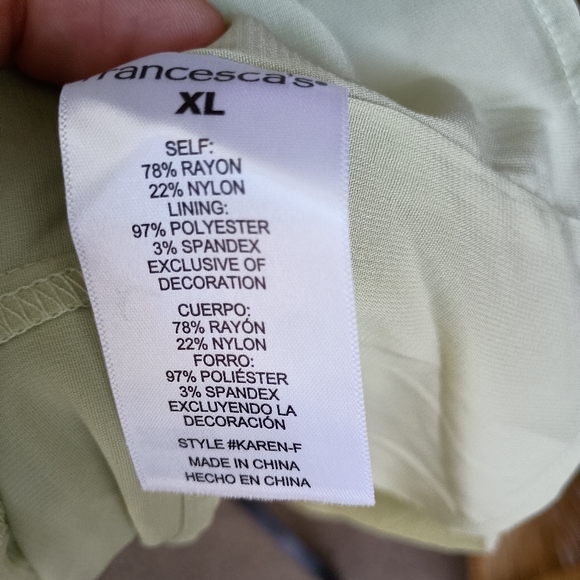 NWT Audrey Parks Floral Puff Sleeve Dress in Cream_XL - Picture 11 of 11